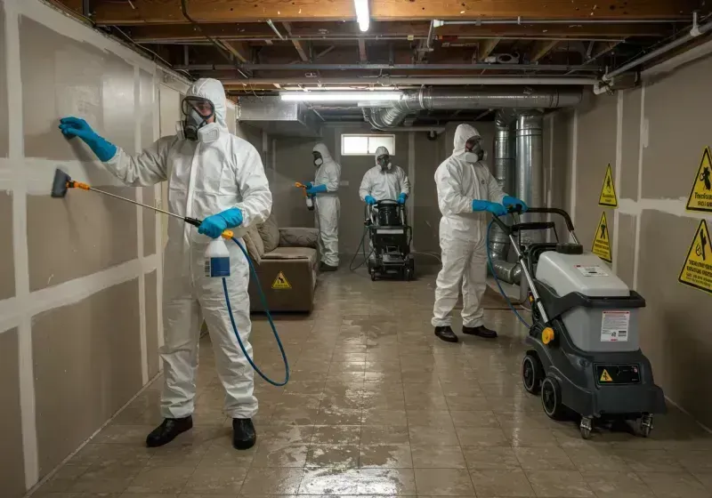 Basement Moisture Removal and Structural Drying process in Teays Valley, WV